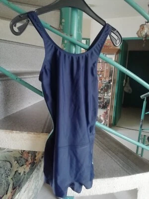 Maillot de Bain Bleu Foncé Taille 10/11Ans Marque Nabaiji Fille Occasion - Photo 1/3