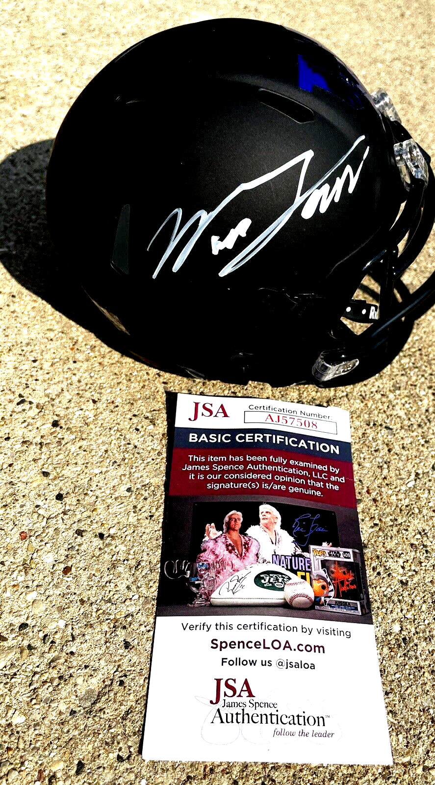 WILL LEVIS Kentucky SIGNED Mini Helmet JSA COA Wildcats Matte Black 