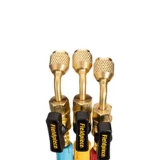 Fieldpiece HR3BM Black Mini-Split Ball Valve Charging Hose Set, 5 ft.