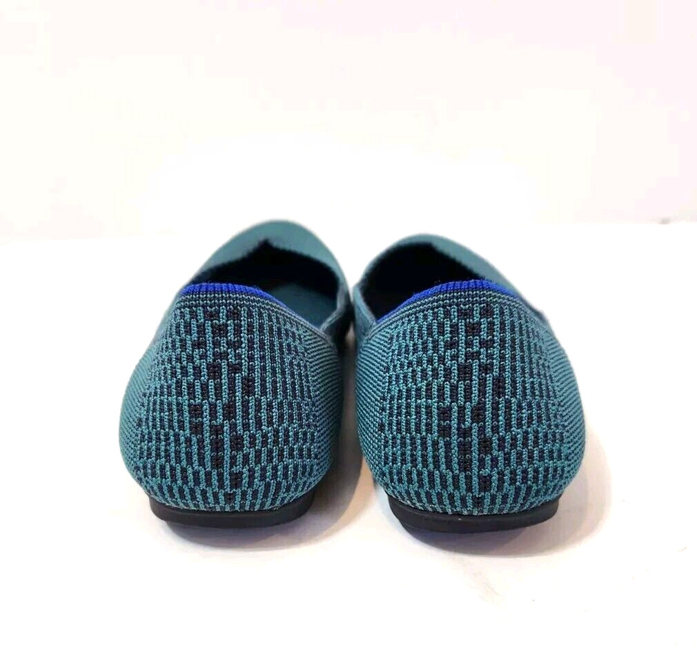 Rothy's Spruce Python Green Black Round Toe Flats… - image 8