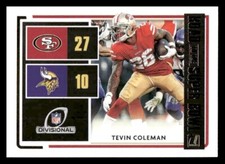 2020 Donruss #RSBDR-TC Tevin Coleman San Francisco 49ers