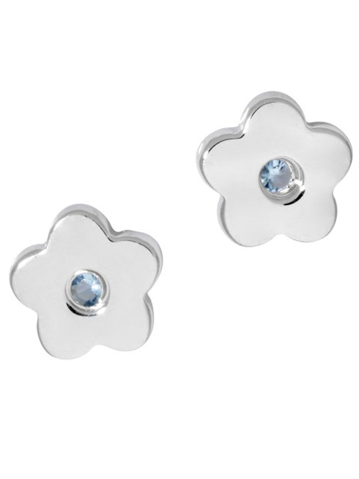 Базовый Silber Ohrringe SK12 для детского питания Blume Sterling-Silber Blau Strass 5990₽