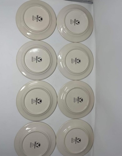 *RARE* Vintage Disney Store Retired 8 Dessert Plates with Mickey Minnie Pluto - Picture 6 of 7