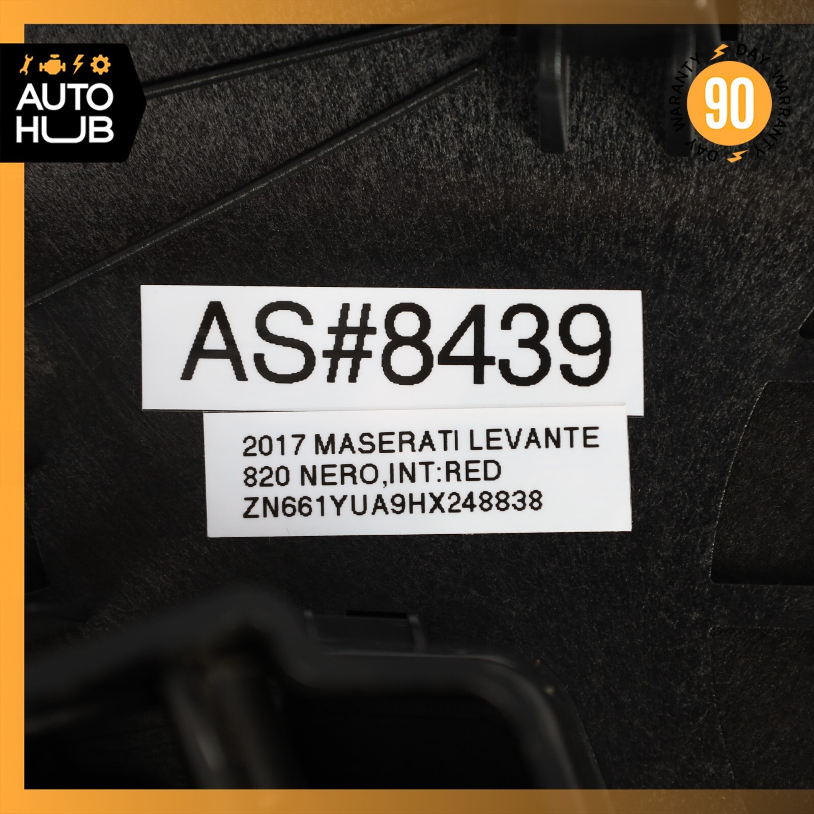 17-20 Maserati Levante S M161 Dashboard Dash Grille Speaker Cover Black OEM 26k