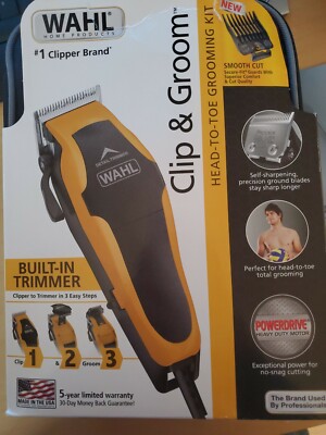 Wahl Clip Groom Head to Toe Grooming Kit Built-in Trimmer