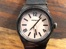 Armbanduhr, Manguun, 1980er, schwarz, sportlich, gebraucht, Retro, selten