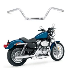 1" 25mm Chrome Motorcycle Drag Bar Handlebar For Harley Sportster XL 883 1200 US