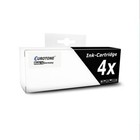 4x Eurotone Cartridge Black F R HP Officejet Pro L-7755 L-7868 K-550-TN