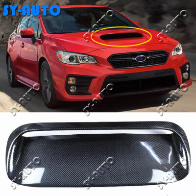 For 2015-2021 Subaru WRX STI Real Carbon Front Hood Air Intake Vent Scoop Cover