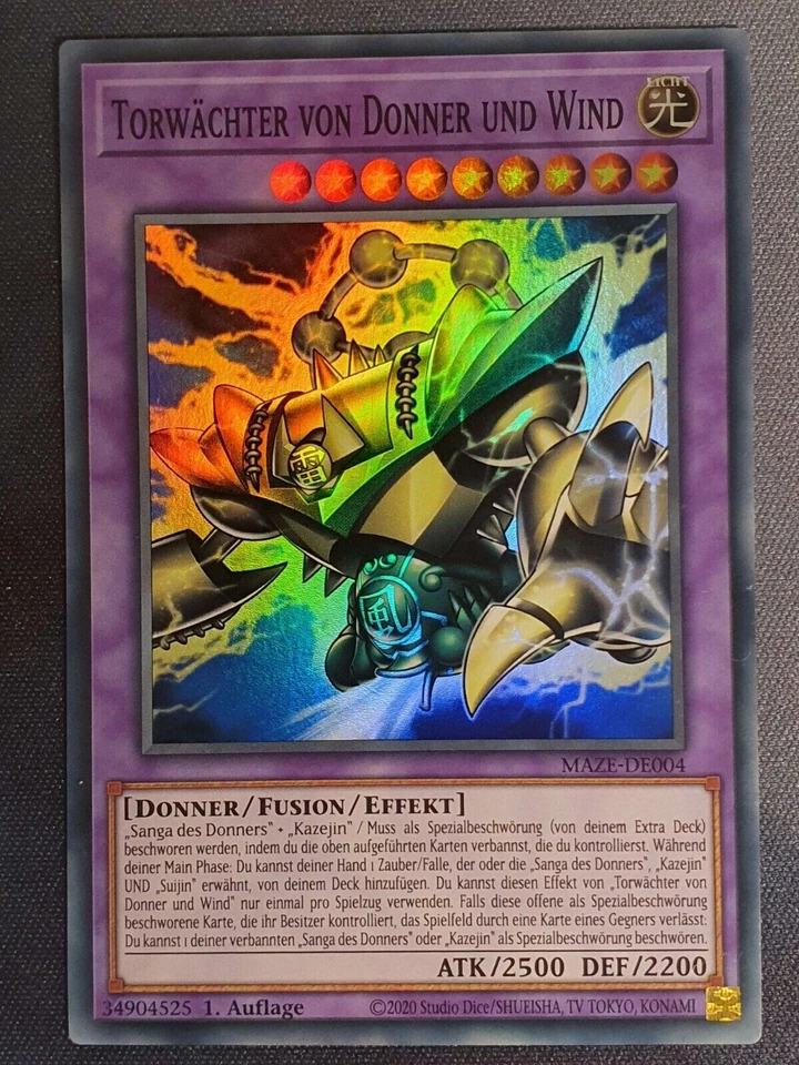 Yugioh Torwächter Mega Set 1. Auflage Neu deutsch Sanga Suijin Kazejin Fusion - Bild 2 von 4