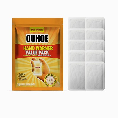 10 Pcs Hand Warmers - Long Lasting Safe Natural Odorless Air Activated Warmers