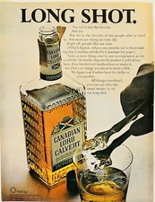 1967 Canadian Lord Calvert Whisky Vintage Printed Ad Large 14x11" Bar Decor