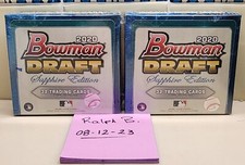 2020 BOWMAN DRAFT SAPPHIRE EDITION HOBBY BOX BRAND NEW SEALED  1 OR 2 BOXES