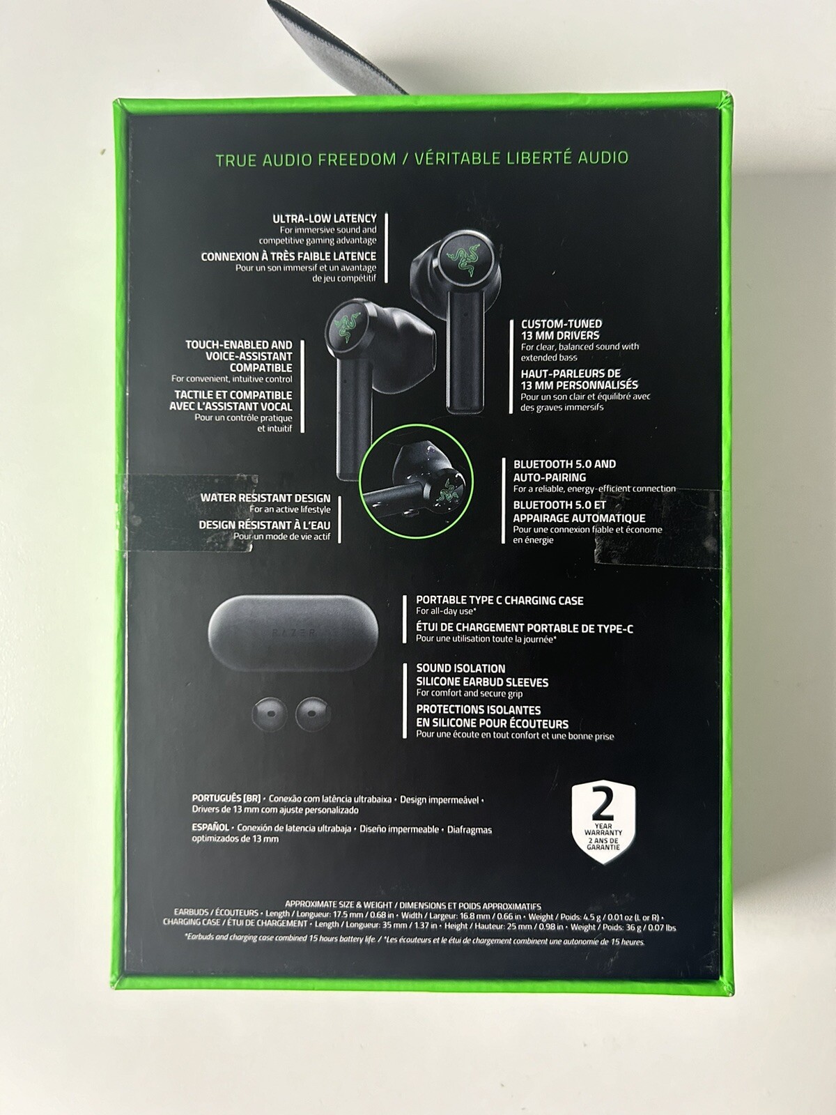 Thumbnail - Razer Hammerhead True Wireless Kopfhörer - Schwarz