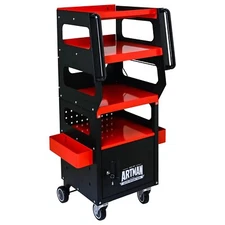 Rolling Tool Cart Multipurpose Trolley for Diagnostics 4-Level Garage Workshop