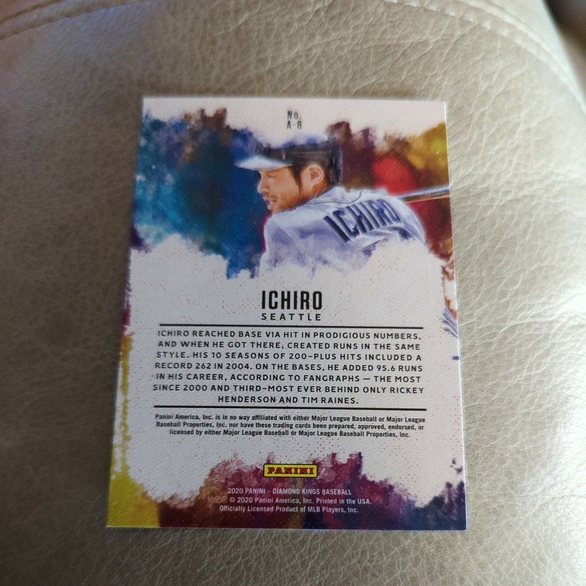 ICHIRO 2020 Diamond Kings Aficionado #A-8 Seattle Mariners | eBay
