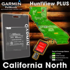 Garmin HuntView PLUS Map CALIFORNIA NORTH - MicroSD Birdseye Satellite Imagery