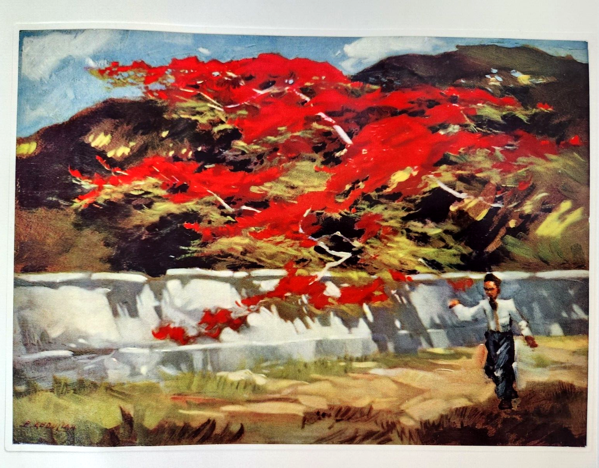 BASUKI ABDULLAH（バスキ　アブドウラ）、収穫 Basuki Abdullah Indonesia Vintage Art Folio Print | eBay