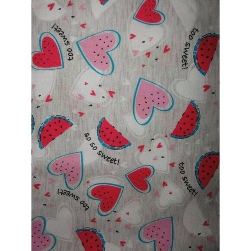 JDM Uniforms Watermelon & Hearts Scrub Top S to M scrubs medical nurse - Picture 9 of 10