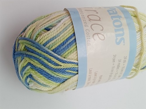1 Skein Patons Grace Yarn Spearmint color New - Picture 4 of 4