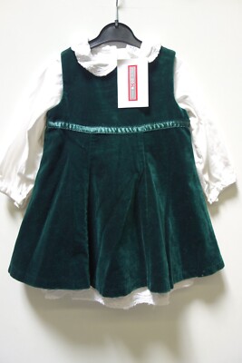 EK0578 Mädchen Kleid von GAP, grün, Gr. 12 - 18 M
