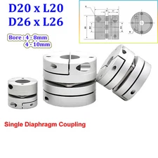 Servomotor Flexible Shaft Couplings Precision D2026 Coupler Single Diaphragm CNC