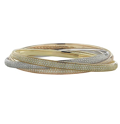 Bracciale Claddagh Irlandese Con Nodi Trinity – Placcato Oro Rosa 18K, Cristalli Colorati