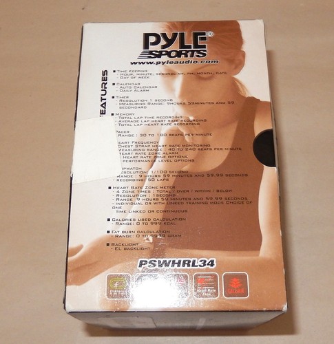 Pyle PSWHRL34 - 2.4GHz Ladies Heart Rate Monitor W/ Coded 50 Lap Chronograph - Bild 7 von 8