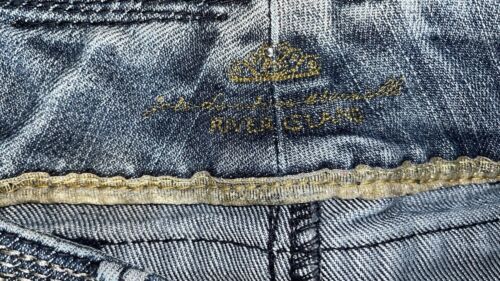 Vintage River Island Cut Up Shorts Size 6 Ladies Womens - Picture 4 of 7