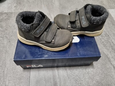 Fila Kinder Schuhe Boots Fell Winter 25 Schwarz Junge Mädchen