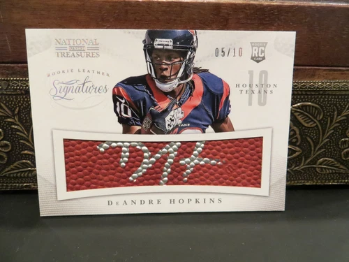 National Treasures Rookie Leather Autograph Texans DeAndre Hopkins 05/10  2013