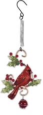 Sunset Vista Designs Metal & Glass Cardinal Bouncy Hanging Decoration