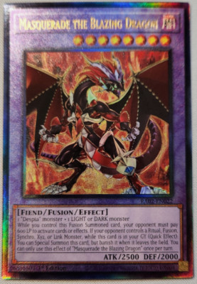 Pokemon - Masquerade the Blazing Dragon - RA02-EN022  - Ultimate Rare - NM/M