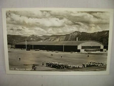 VINTAGE RPPC REAL PHOTO POSTCARD MILITARY REGIMENTAL DRILL HALL UNUSED