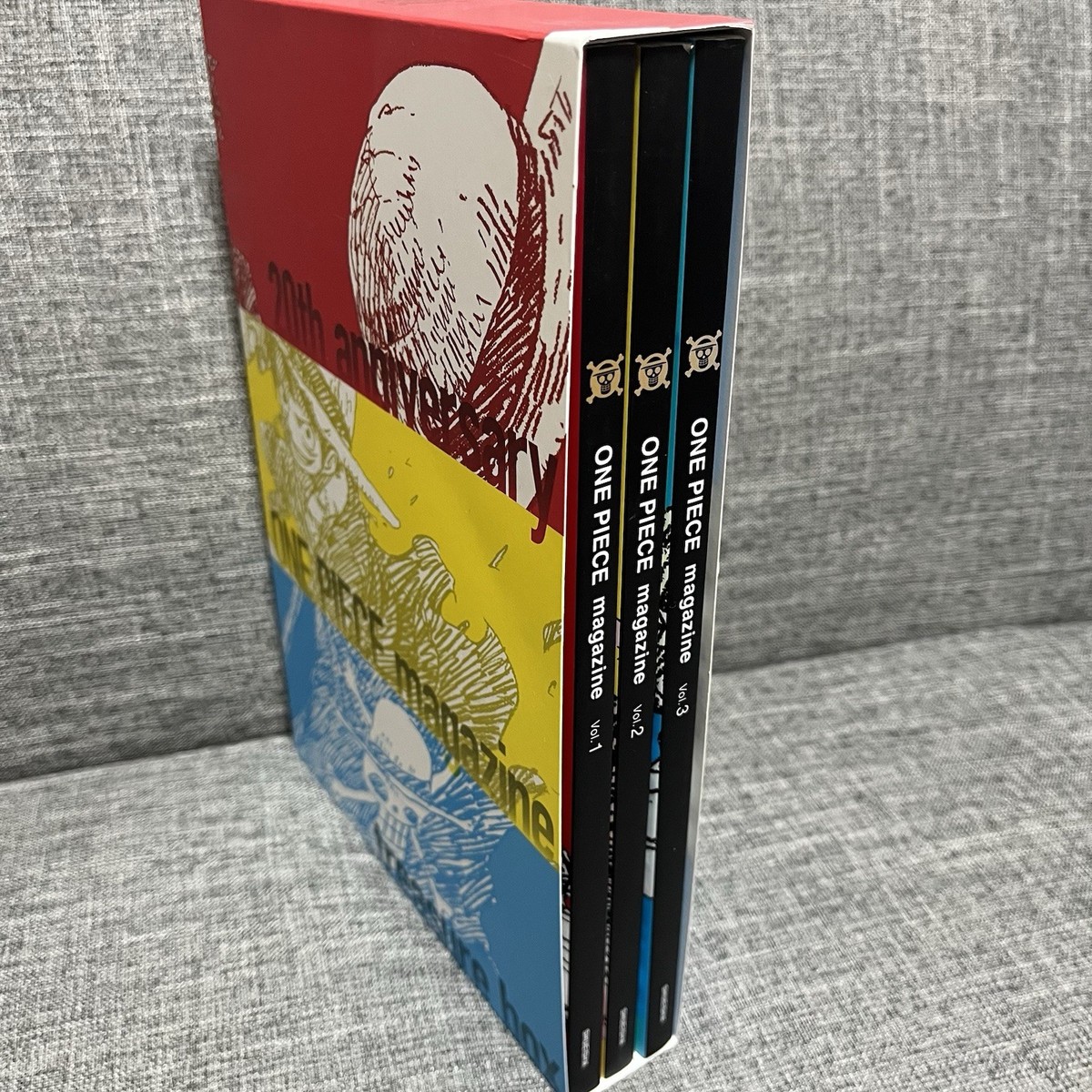 ONE PIECE Luffy Magazine 1 2 3 Set 20th Aanniversary with limited