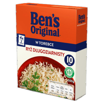 5410673004444 Ben's Ryż długoziarnisty parboiled 500g Uncle Ben's