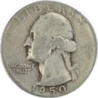 1950-S/D Washington Silver Quarter OMM 1 FS-601 VG Uncertified #923