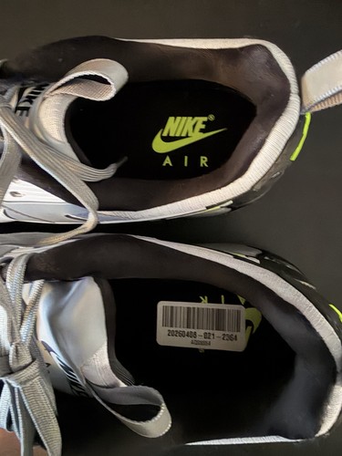 NEW Nike Air Max 90 Drift Cool Grey Neon Tennis Shoes SZ 11 Mens Sneakers - Picture 5 of 6