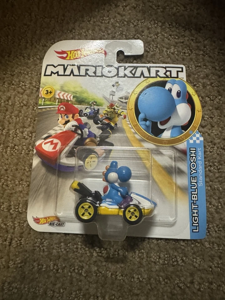 Lote de 7 Coches Mario Kart Hot Wheels NUEVO Melocotón, Yoshi, Bowser, Luigi, Wario Nuevo en Paquete Foto 2 de 4