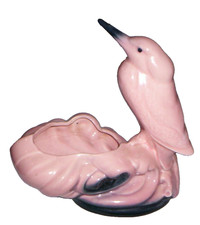 Vintage Pottery Bird flower Planter