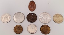 9 verschiedene Jetons / Token / Medaillen zu unterschiedlichen Themen und Jahren
