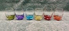 MCM Set of Six Colored Shot Glasses