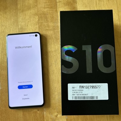 Samsung Galaxy S10 SM-G973F/DS 128GB Prism Black (European Sim Only) (Dual-SIM)