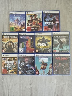 11 x Spiele  PS5 Robocop GTA V Crime Boss Horizon Remastered Lords Of Fallen  
