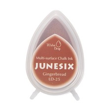 Yellowish Brown Pigment Ink Pads for Stamps, 1.9 x 1.4 Inch Water Drop Shape