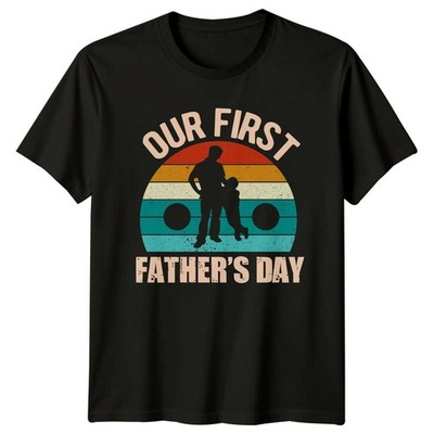 Unser erster Vatertag Herren T-Shirt Erste Vaterschaft Papa Vatertag Geschenk