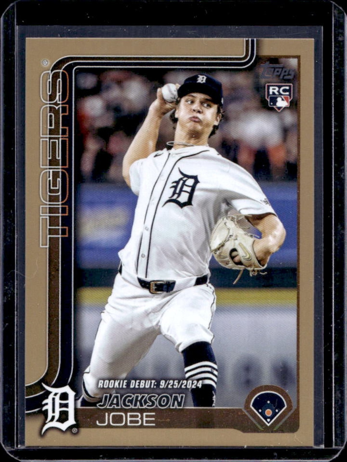 2025 Topps Update Jackson Jobe RC Gold Border Rookie Debut #1729/2025 Tigers
