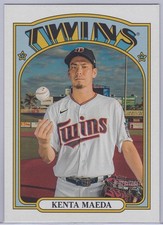 2021 Topps Heritage Kenta Maeda Oversized 1972 Topps Baseball OB-SH Twins