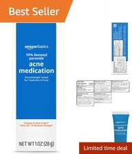 1 oz Unscented Benzoyl Peroxide Acne Gel - Dermatologist Tested for Fast Relief