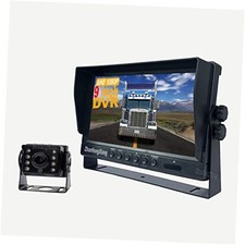 1080P RV Backup Camera Wired System,9 inch AHD 2-Split DVR Monitor Waterproof